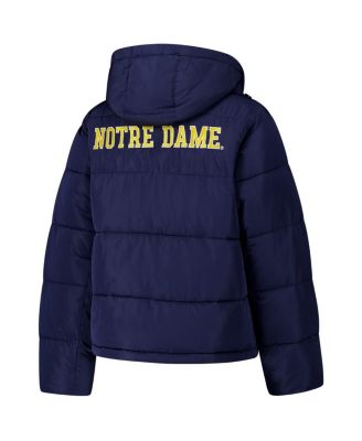 Women's Navy Notre Dame Fighting Irish Puffer Jacket