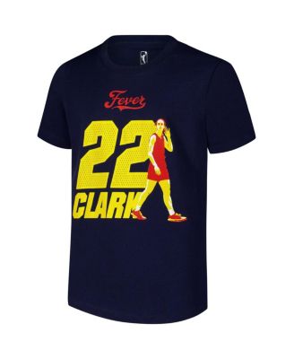 Big Boys and Girls Caitlin Clark Navy Indiana Fever Name Number Player T-Shirt