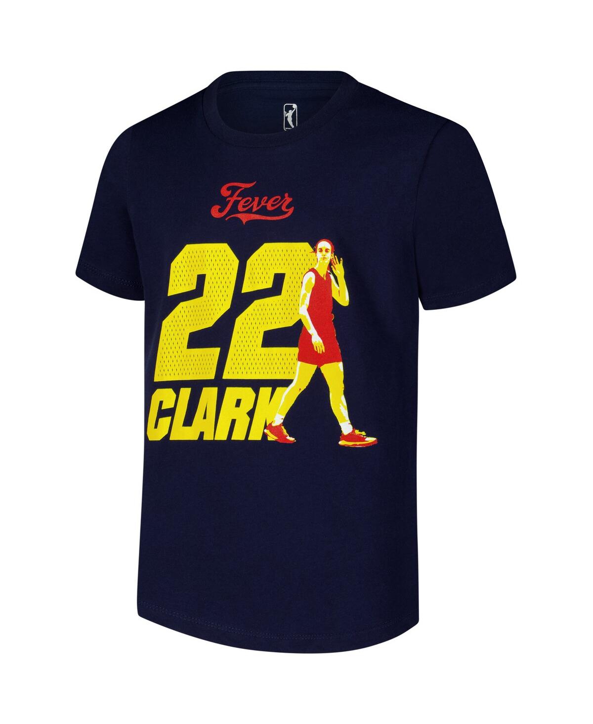 Outerstuff Big Boys And Girls Caitlin Clark Navy Indiana Fever Name Number Player T-shirt In Navy