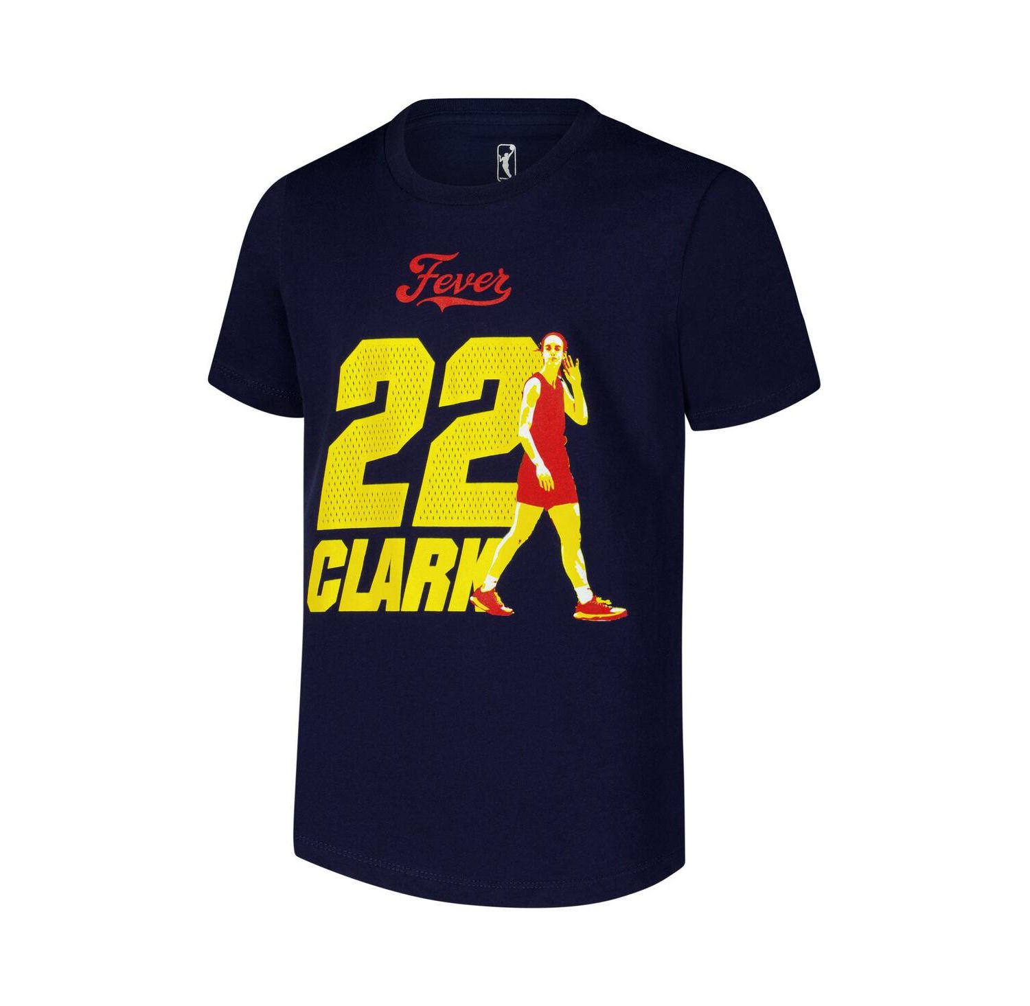 Big Boys and Girls Caitlin Clark Navy Indiana Fever Name & Number Player T-Shirt