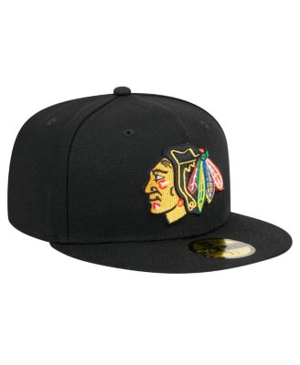 Men's Black Chicago Blackhawks Core 59FIFTY Fitted Hat