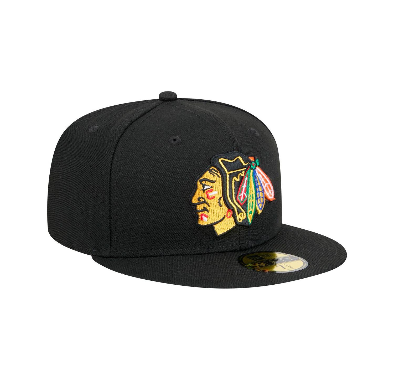 Men's Black Chicago Blackhawks Core 59FIFTY Fitted Hat