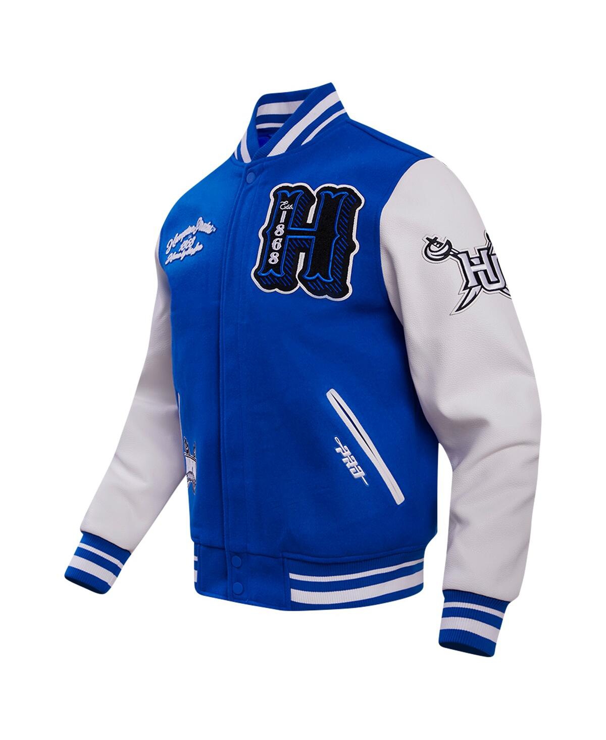 Pro Standard Men'sHampton Pirates Hbcu Vintage Varsity Wool Full-Zip Jacket - Royal