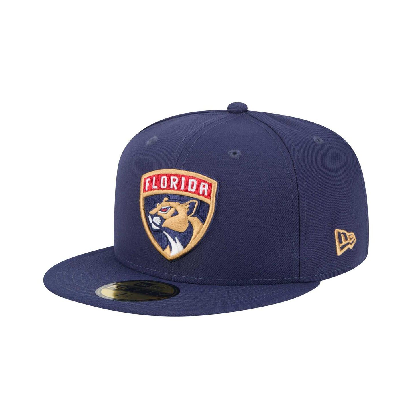 Мужская кепка New Era Navy Florida Panthers Core 59FIFTY Fitted Hat — фото 1