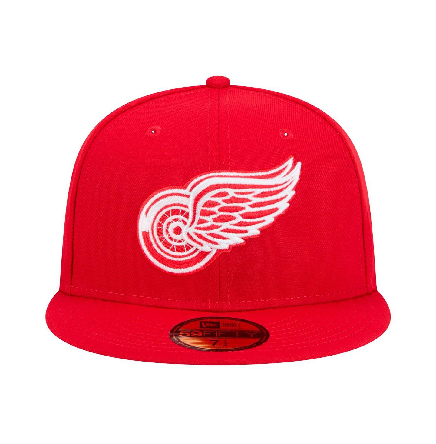 Мужская кепка New Era Red Detroit Red Wings Core 59FIFTY Fitted Hat — фото 2