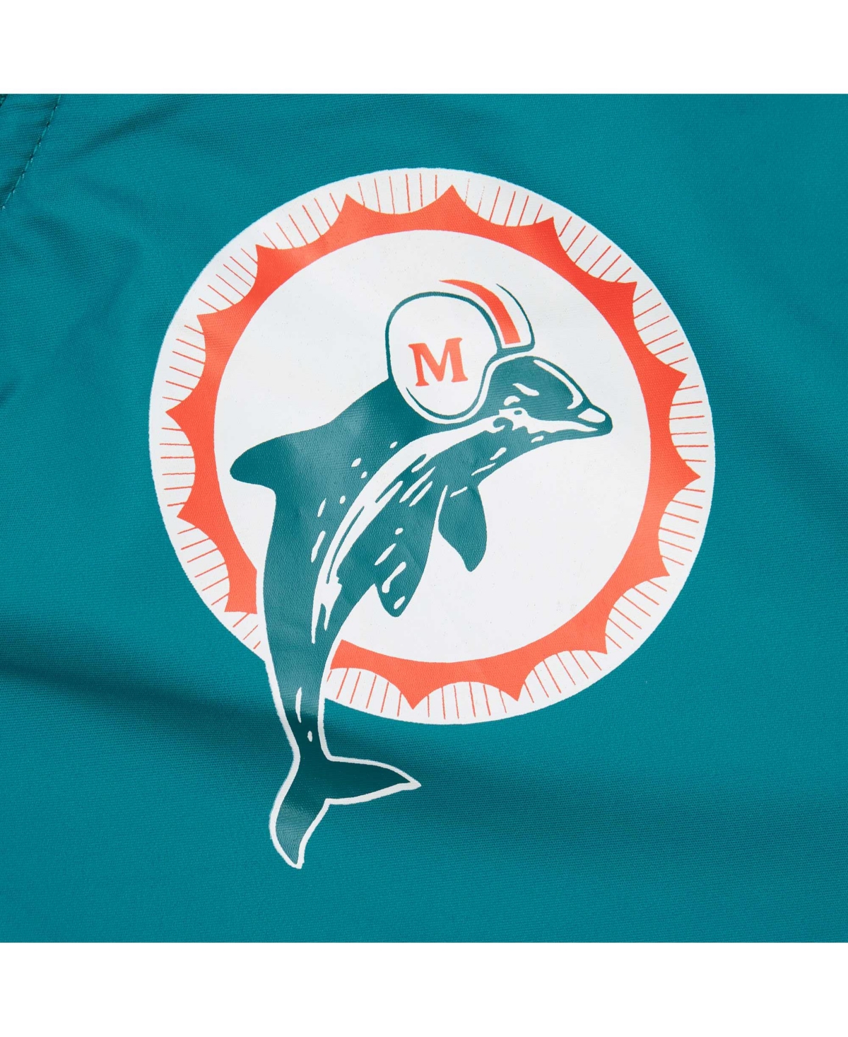 Mitchell & Ness Men's Dan Marino Aqua Miami Dolphins Retired Player Graphic Full-snap Satin Jacket In Aqua