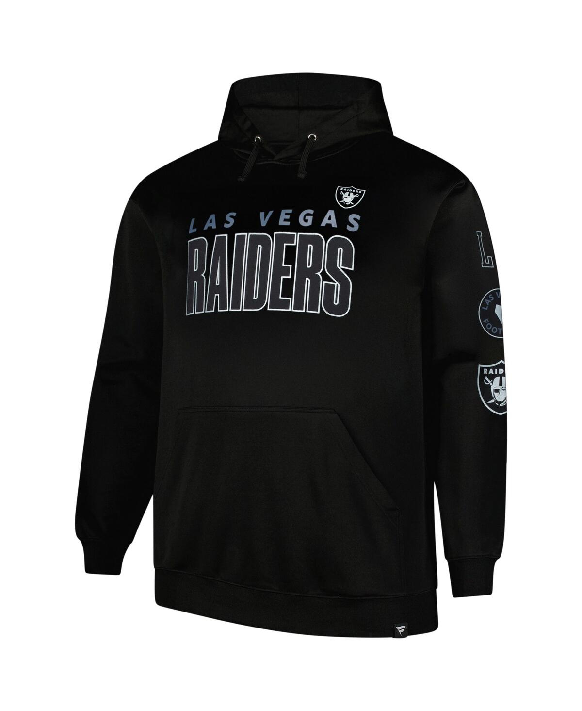 Fanatics Men'sLas Vegas Raiders Big Tall Fleece Pullover Hoodie - Black