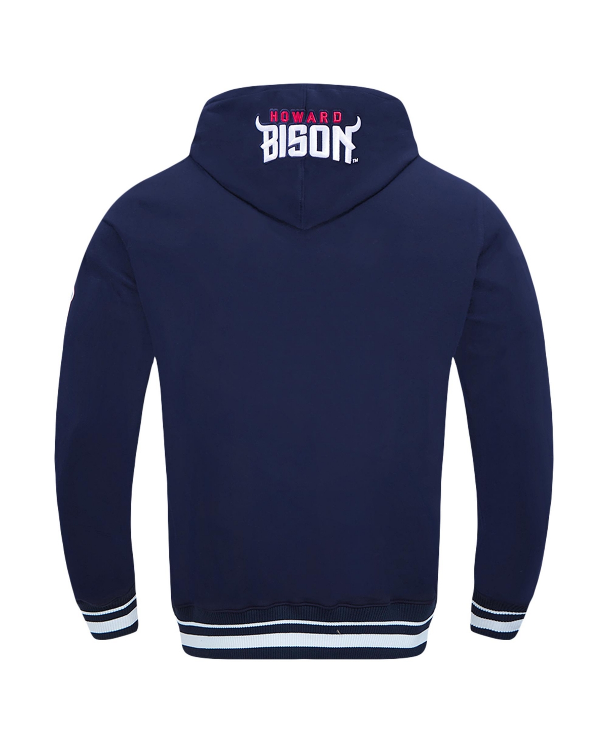 Pro Standard Men'sHoward Bison Vintage Varsity Pullover Hoodie - Navy