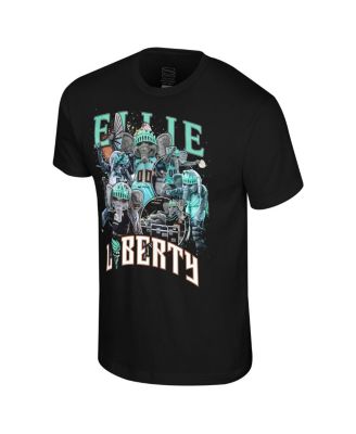 Men's and Women's Black New York Liberty Ellie Crossroads T-Shirt