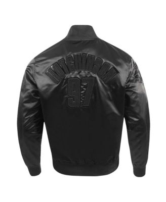 Men's Aidan Hutchinson Black Detroit Lions Player Full-Snap Jacket