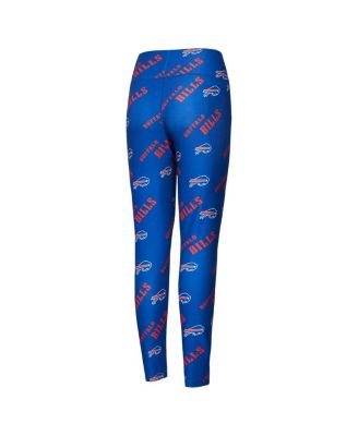Women's Royal Buffalo Bills Breakthrough Allover Print Knit Leggings