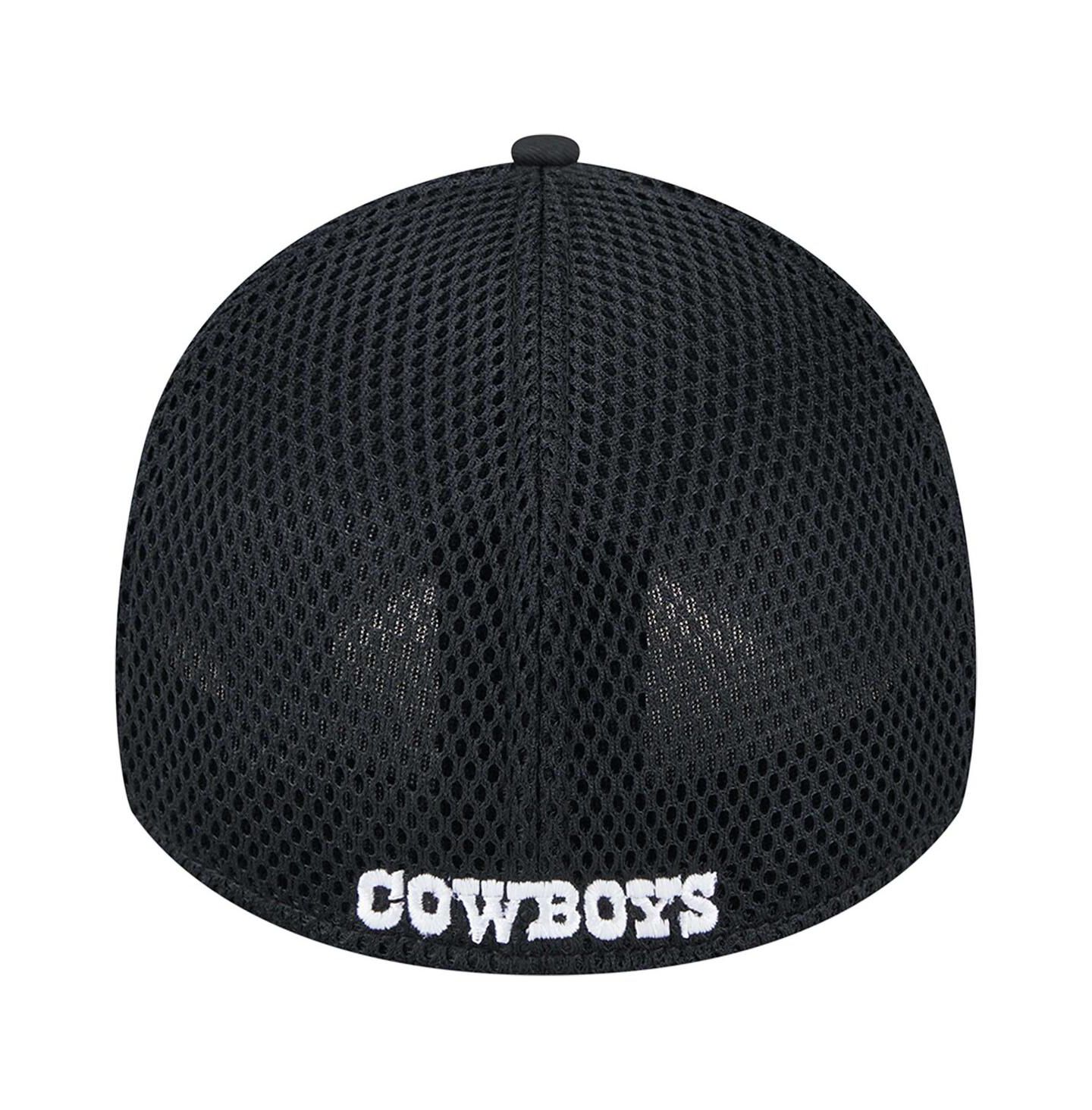 Мужская кепка New Era Black Dallas Cowboys Main B-Dub Neo 39THIRTY Flex Hat — фото 4