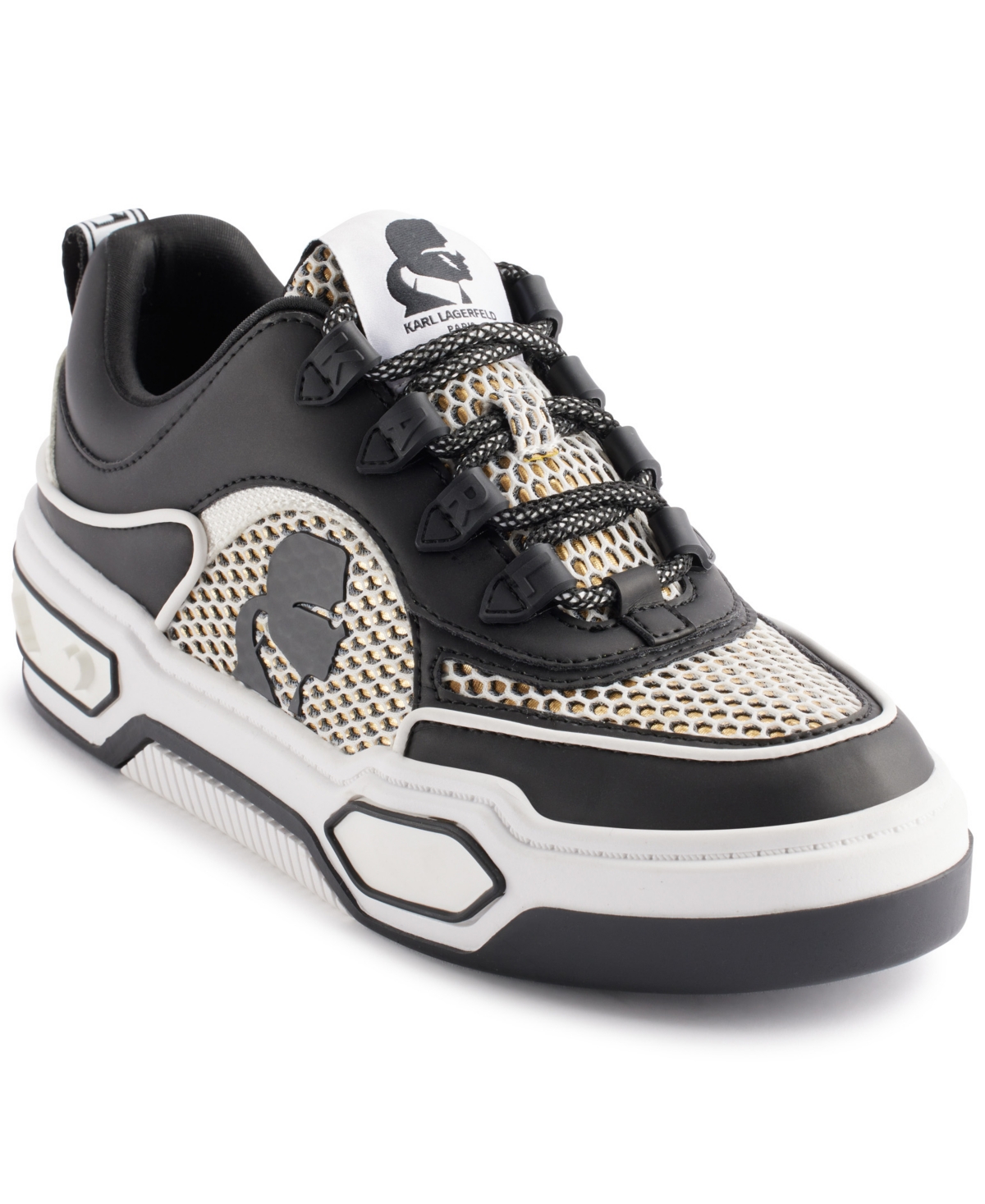 Karl Lagerfeld Paris Colden Sneaker In Black,white