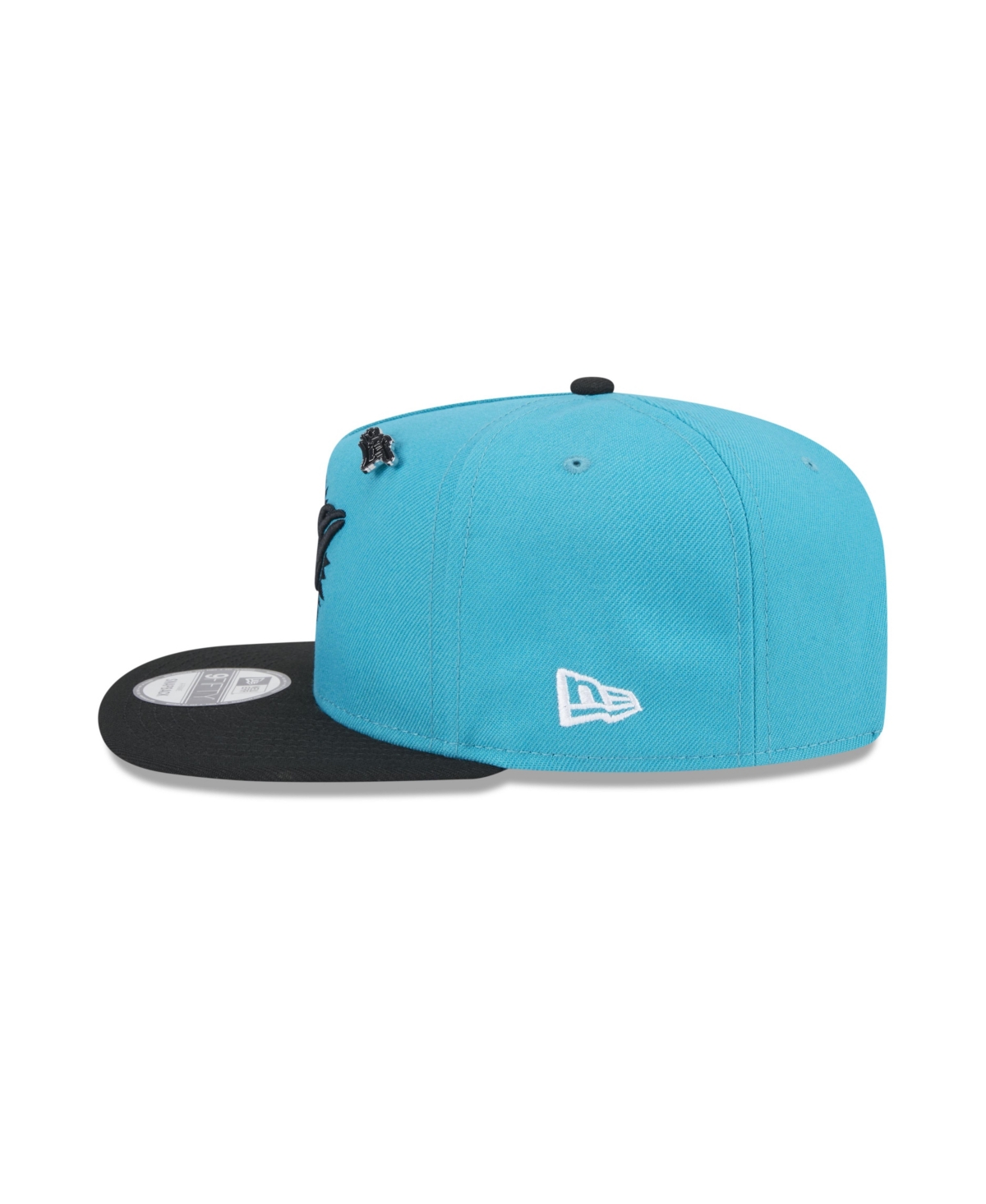 New Era Men'sMiami Dolphins 2024 Inspire Change A-Frame 9FIFTY Snapback Hat - Teal, Black