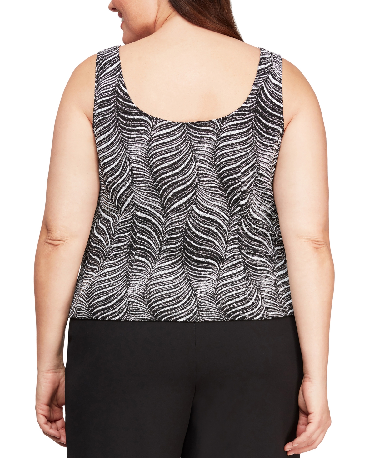 ALEX EVENINGS PLUS SIZE EVENING TWINSET 
