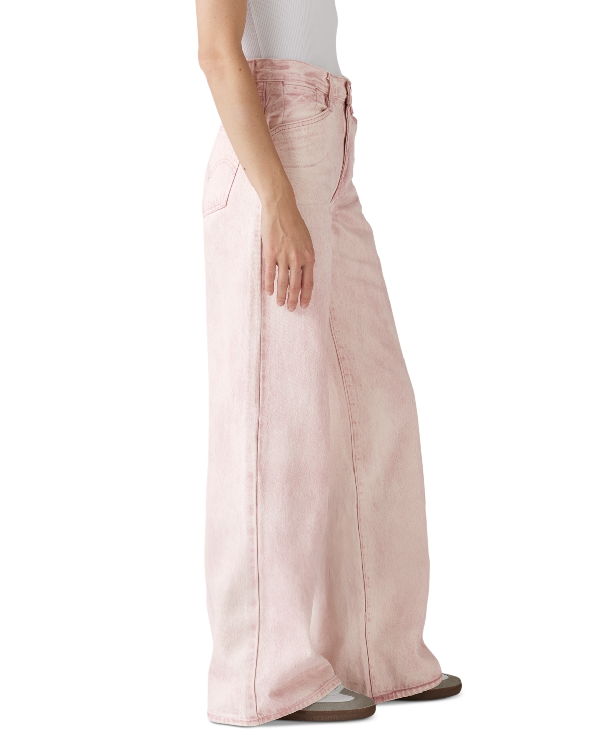Levi's Women's '94 Baggy Wide-leg Relaxed-fit Denim Jeans In Cloudy Pale Mauve