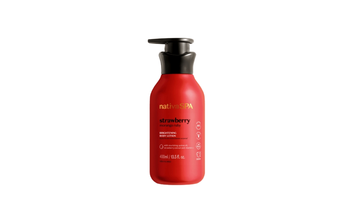 Strawberry Brightening Body Lotion - Red