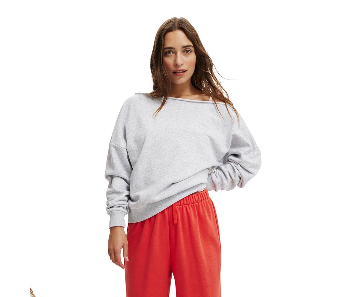 Cotton On Women's Classic Fleece Off The Shoulder Sweatshirt