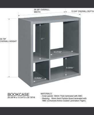 Katelyn 4-Cube Bookcase/Organizer