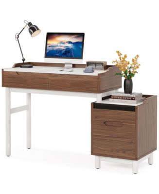 Tribesigns Computer Desk with File Drawer Cabinet, Home Office Desks ...