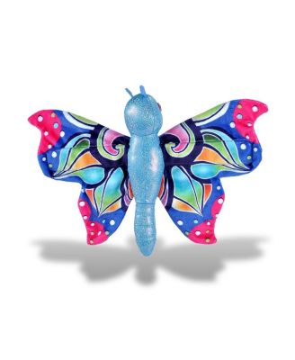 Huggers Colorful Butterfly Stuffed Animal, 8 Inches