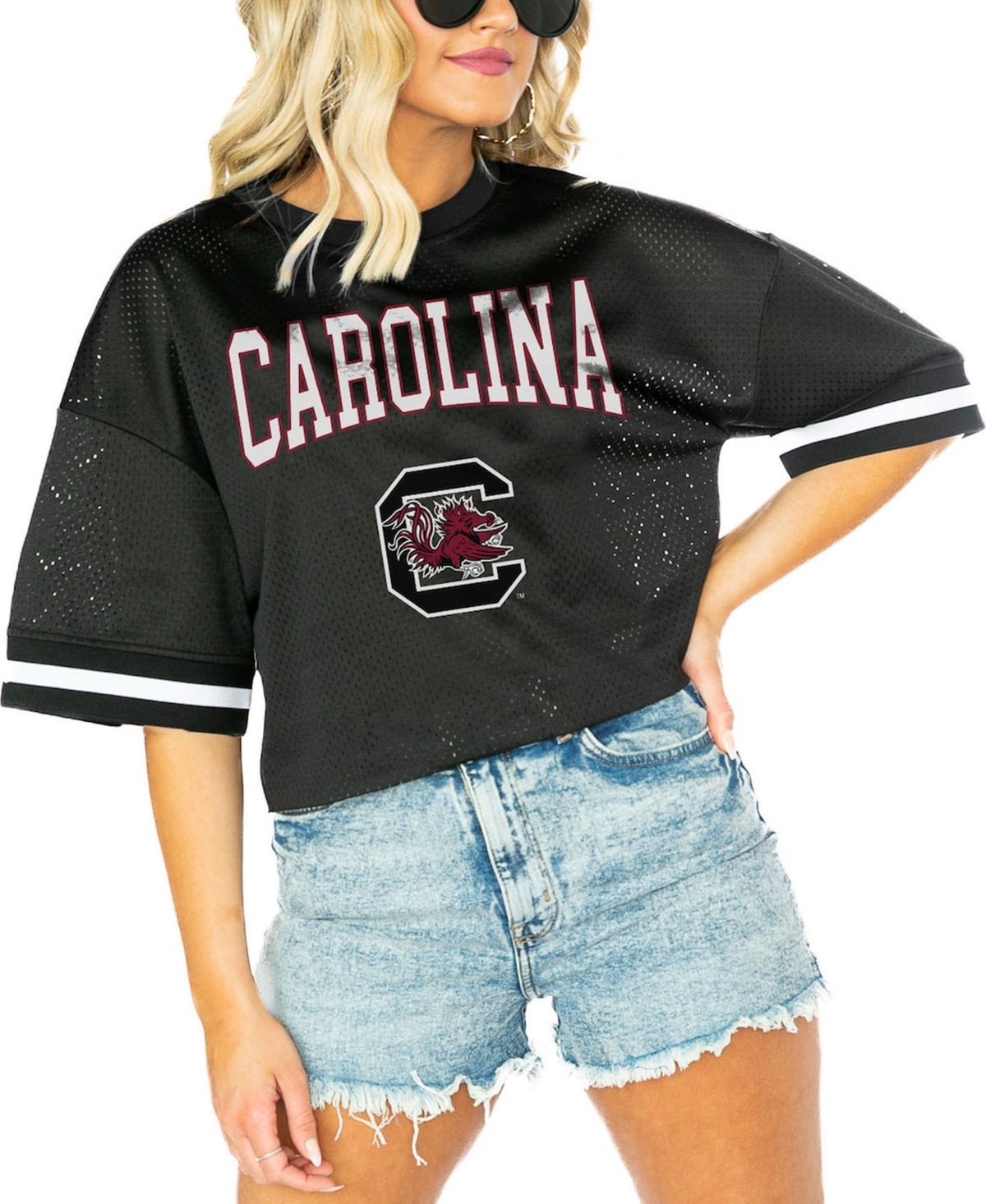 Shop Gameday Couture Women's Black South Carolina Gamecocks Game Face Fashion Jersey