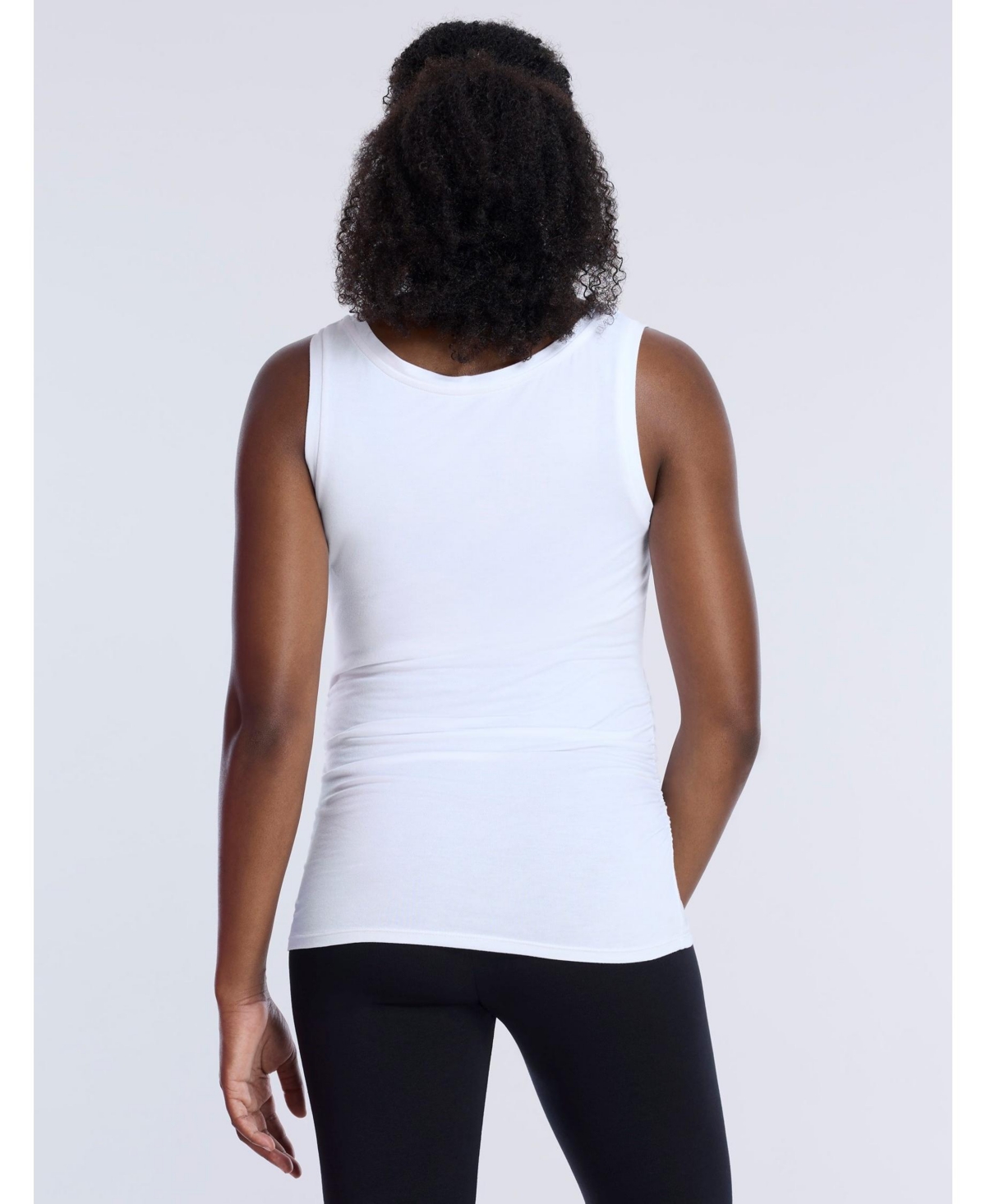 Women's Scoop Neck Side-Ruched Maternity Tank Top - Motherhood Maternity