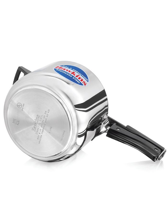 Hawkins Stainless Steel Induction Compatible 5 Liter Pressure Cooker - Silver - No Size