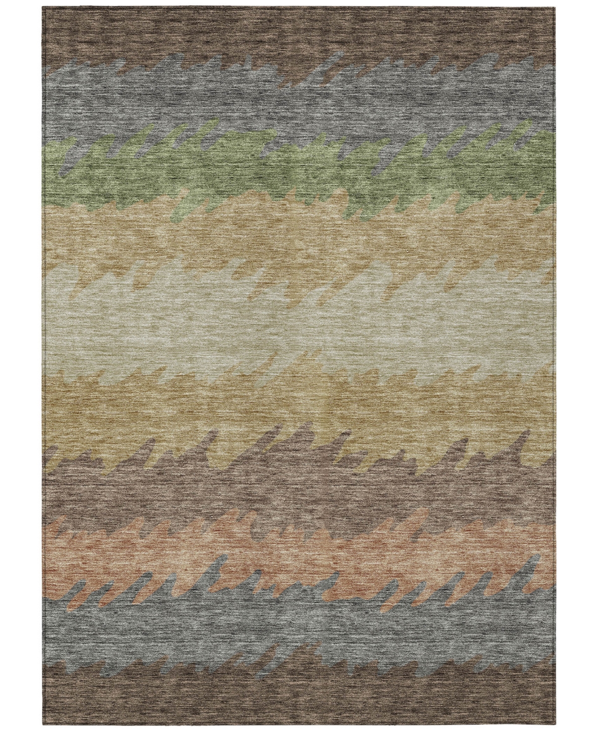 Addison Chantille Acn736 9'x12' Area Rug In Chocolate