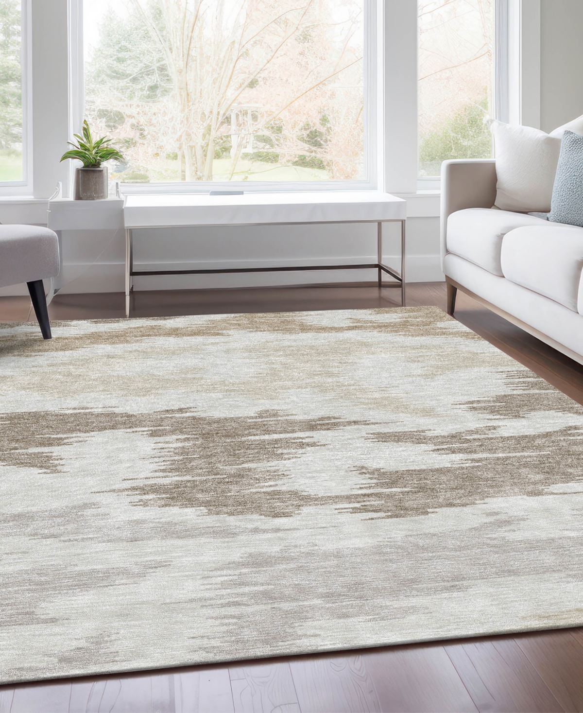 Addison Chantille Acn746 5'x7'6" Area Rug In Ivory