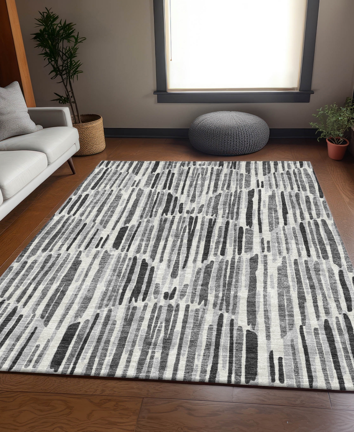 Addison Chantille Acn739 9'x12' Area Rug In Gray