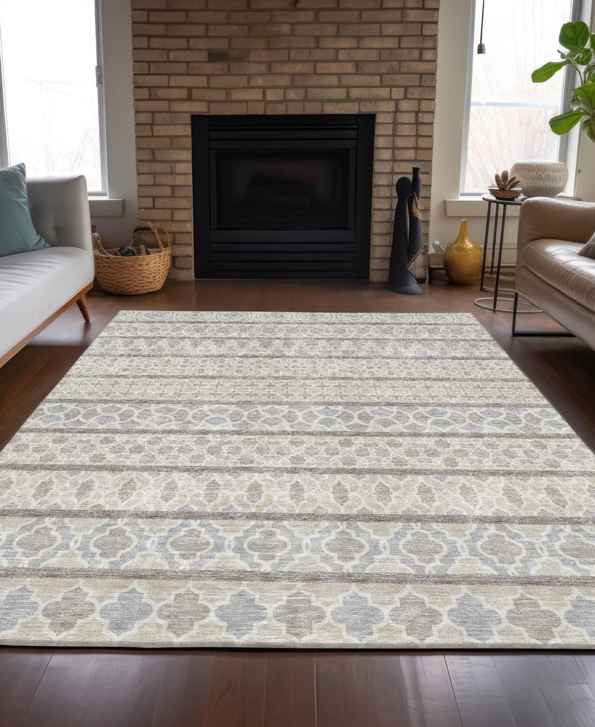 Addison Chantille Acn726 3'x5' Area Rug In Ivory
