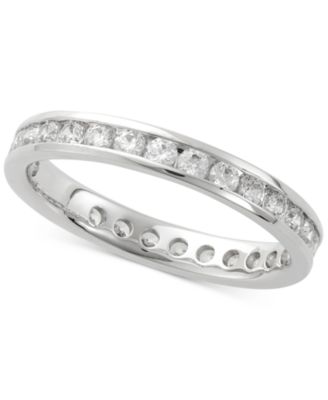 Diamond Channel Set Eternity Band (1 ct. t.w.) in 14k White Gold