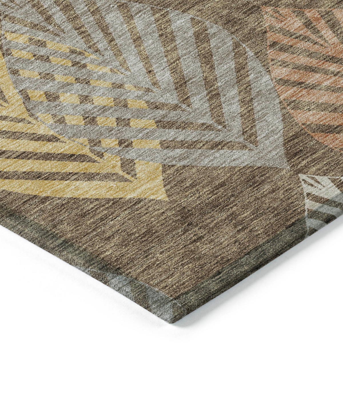 Addison Chantille Machine Washable Acn744 8'x10' Area Rug In Chocolate