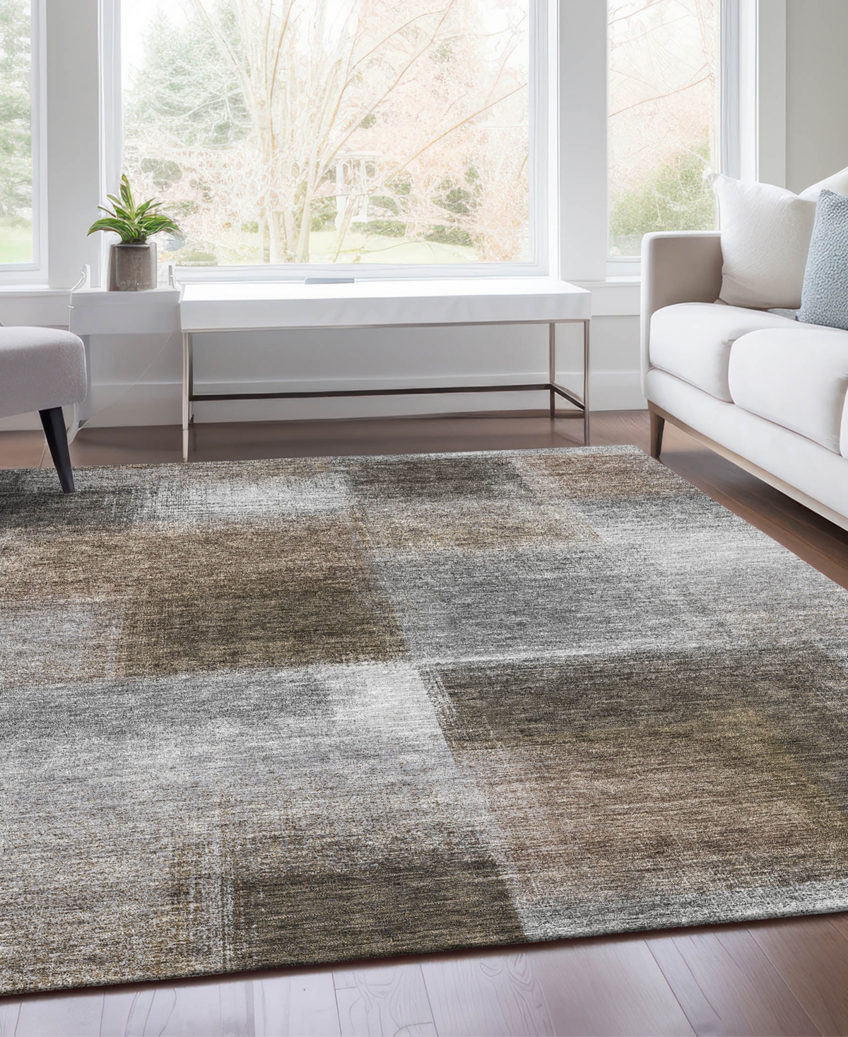 Addison Chantille Acn742 2'6"x3'10" Area Rug In Silver