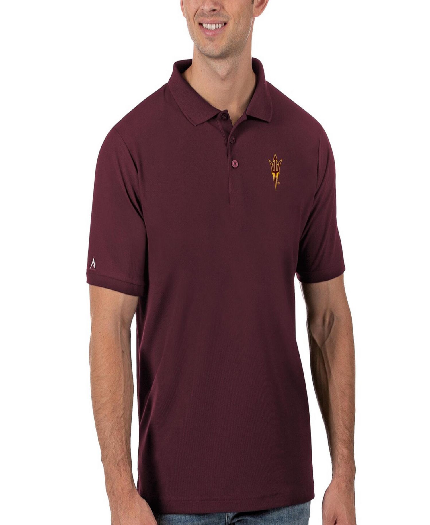 Men's Maroon Arizona State Sun Devils Legacy Pique Polo