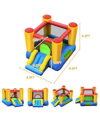 Kids Inflatable Bouncer Bounce House Jumping Area Slide Without Blower