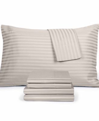 Brookline 1400 Thread Count Light Grey 6 Pc. Sheet Set, King, Exclusively at Macy’s