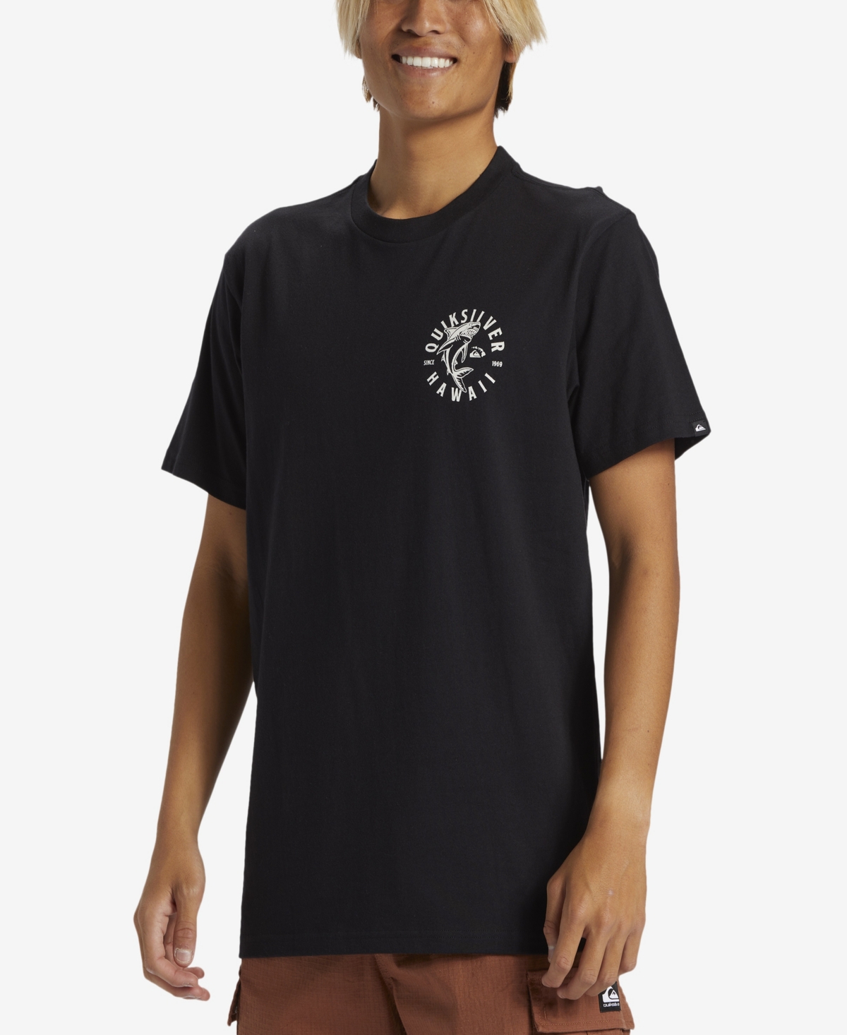 Quiksilver Men's Hi Shark Dive Short Sleeve T-Shirt - Black