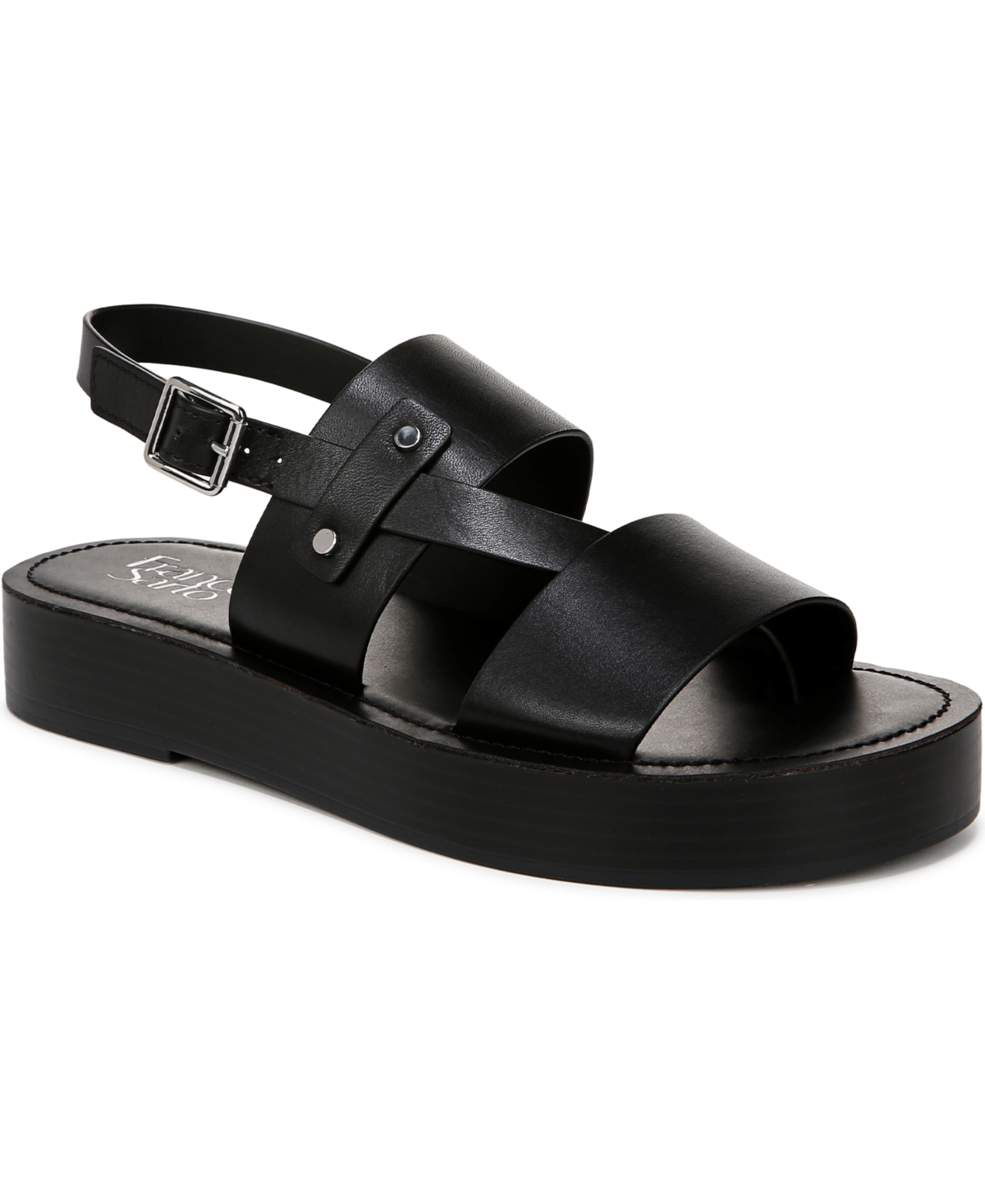 Women's Genova Round Toe Platform Sandals - Tan Leather