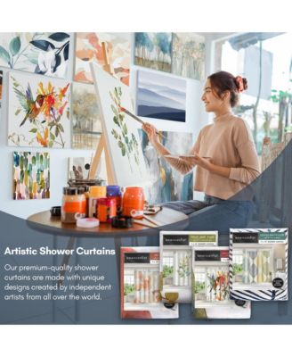 Abstract Shower Curtain by PI Creative Art, 71" x 74"