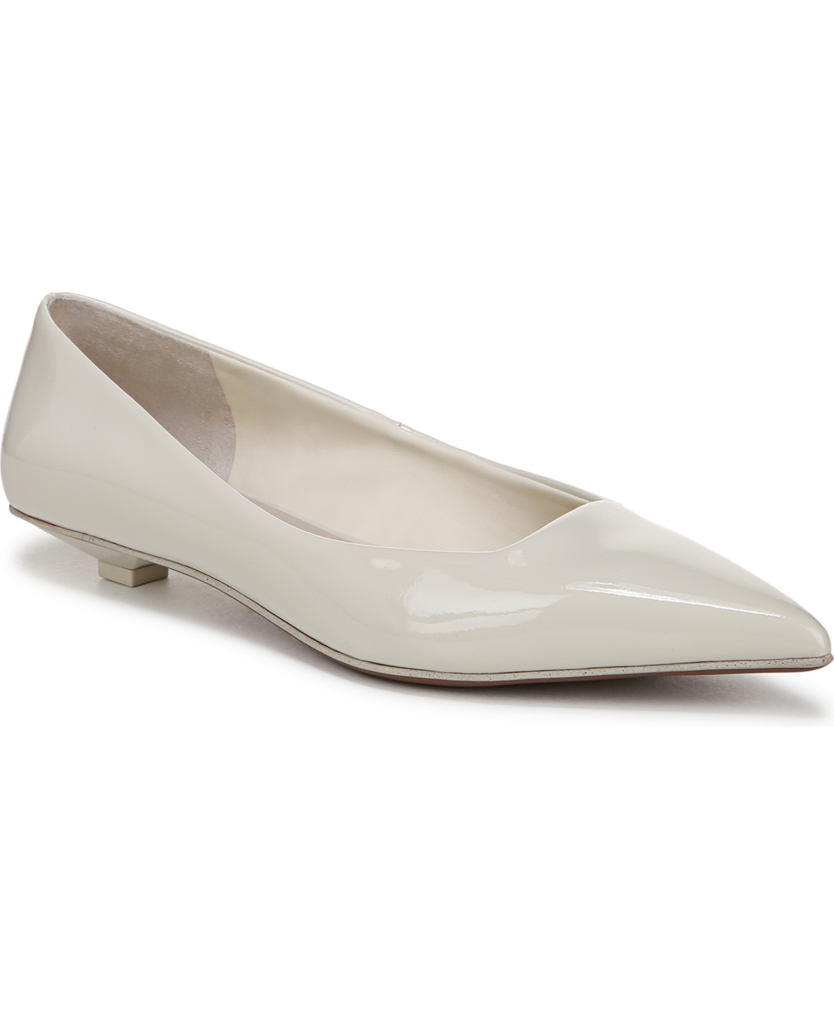 Women's Prella Pointed Toe Pumps - White Faux Patent