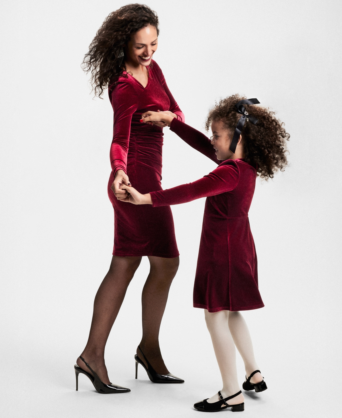 I.n.c. International Concepts Little & Big Girls Mommy & Me Velvet Dress, Created for Macy's