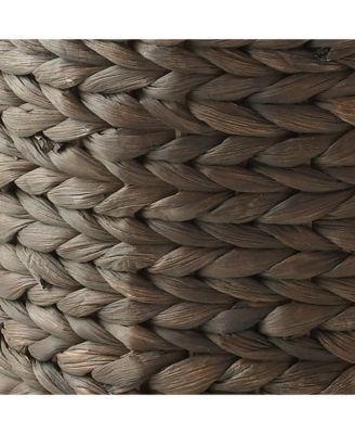 Hyacinth Waste Basket Woven Garbage Trash Can