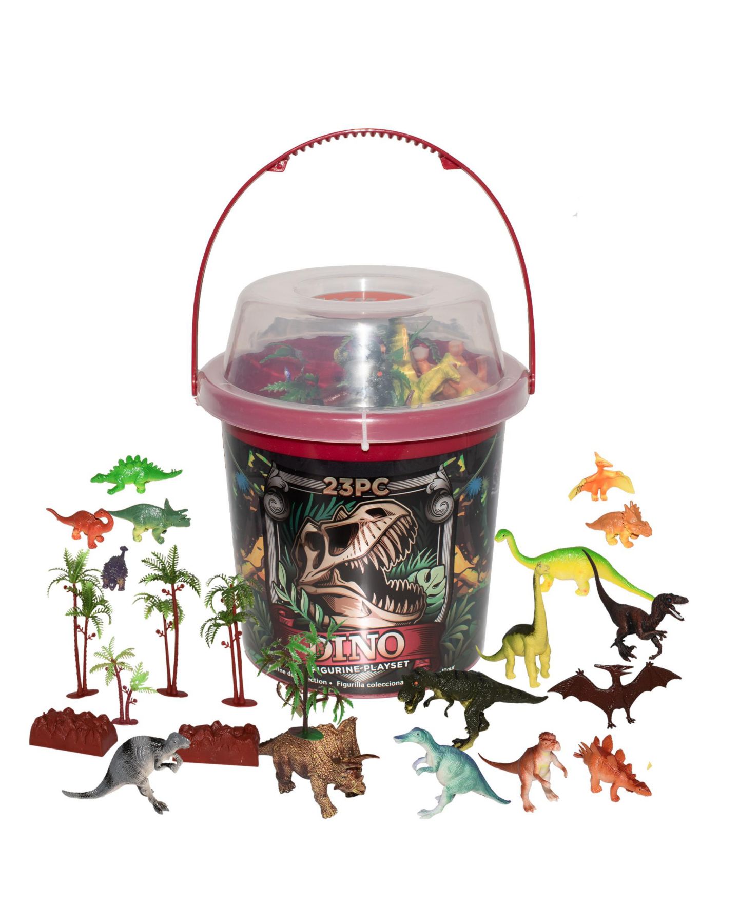 Детские фигурки Wild Republic Bucket Dinosaur Figurines, 23 Pieces — фото 1