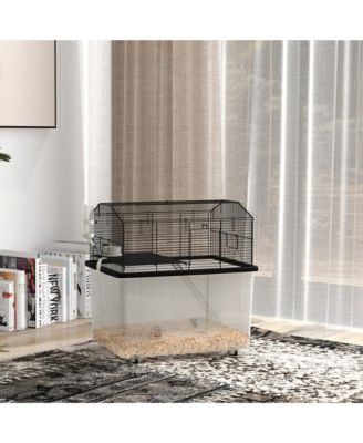 22" 2-Tier Hamster Cage with Extra-Deep 14" Base, Accessories,