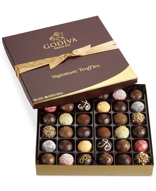 Godiva 36Pc Signature Truffle Gift Box & Reviews Gourmet Food