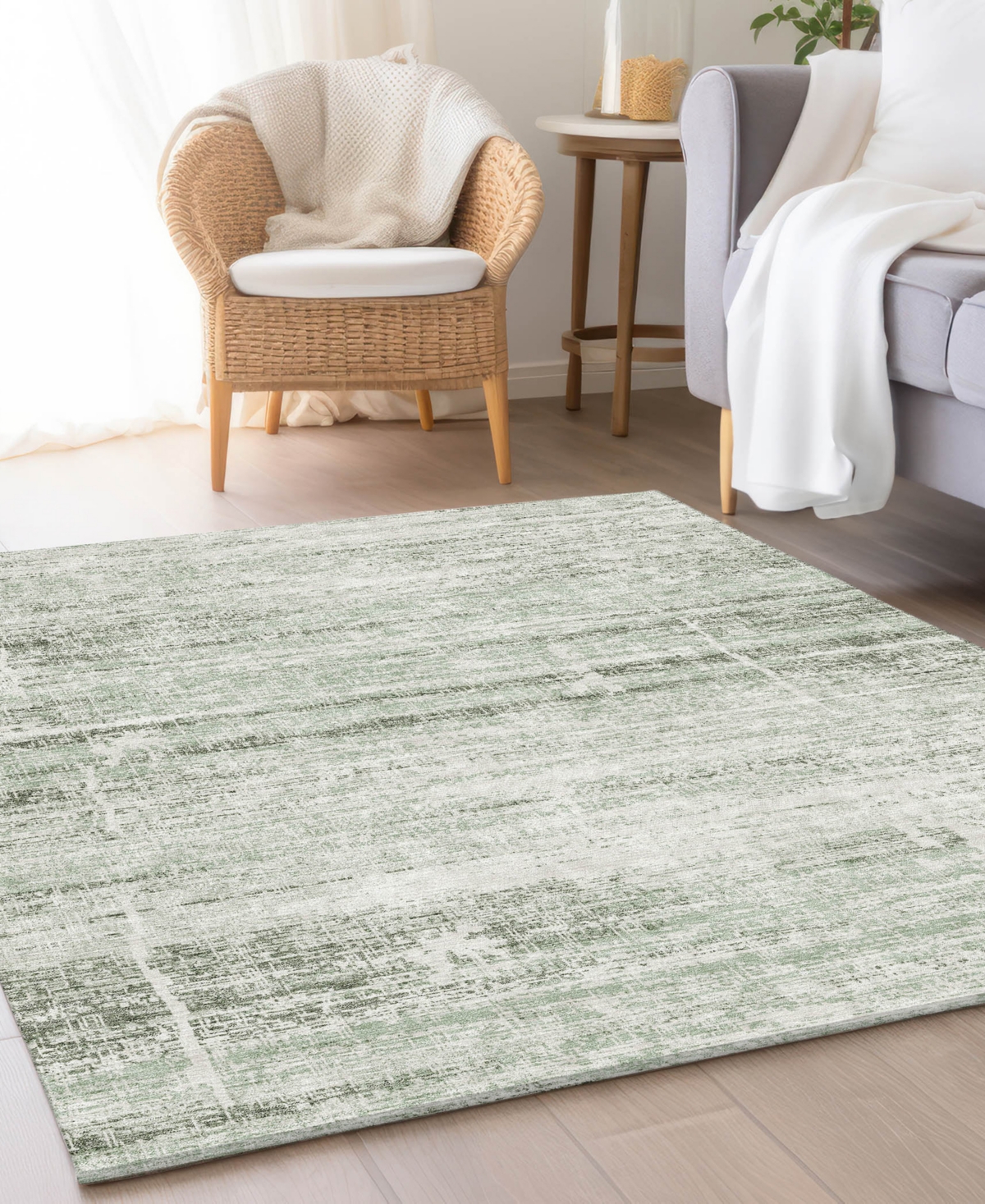 Addison Chantille Acn747 8'x10' Area Rug In Sage