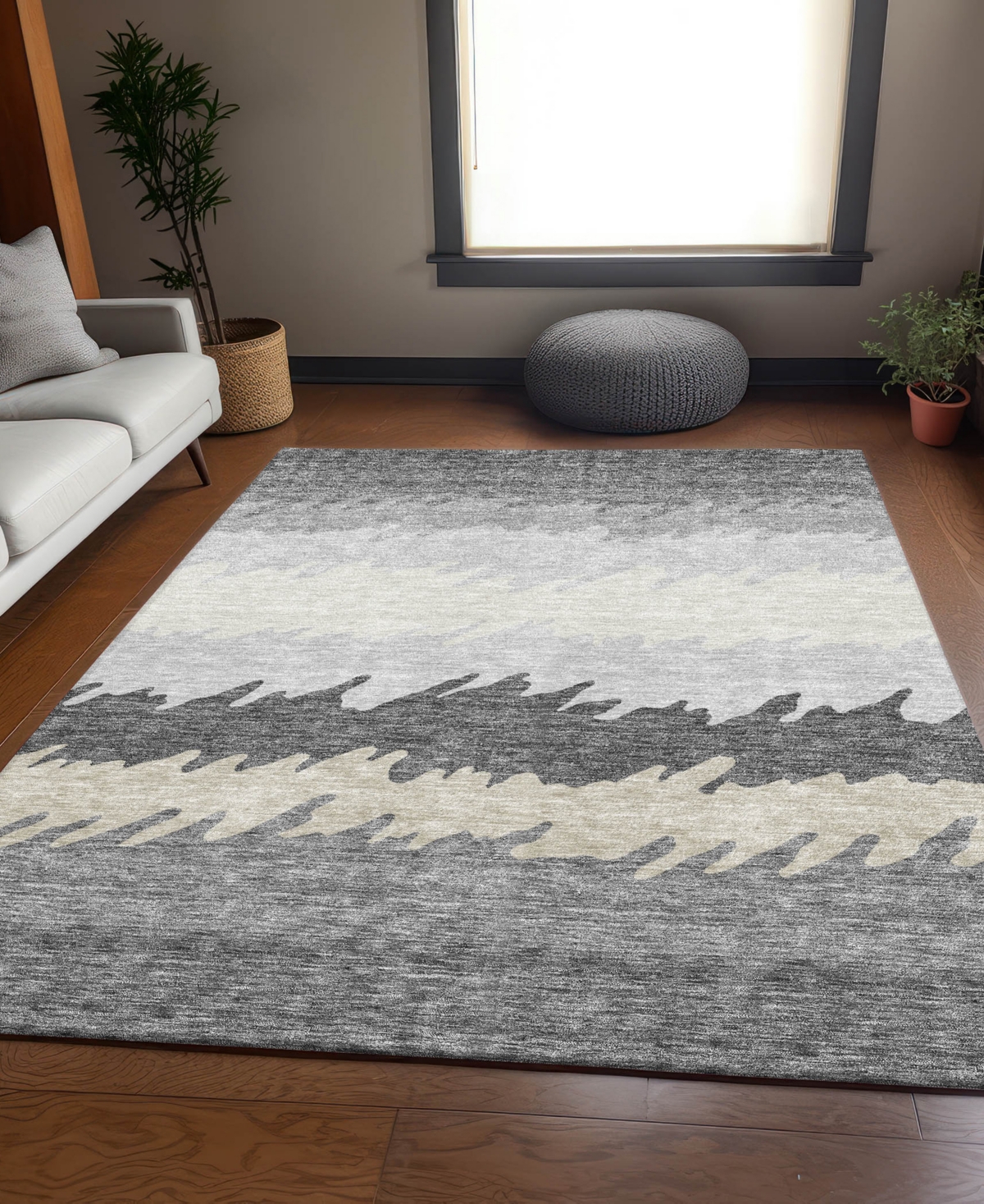 Addison Chantille Acn736 8'x10' Area Rug In Gray