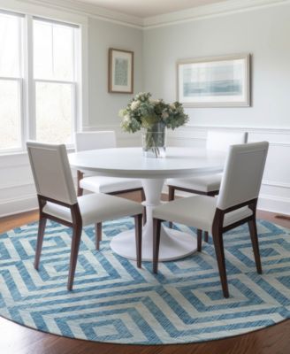 Addison Chantille Machine Washable ACN733 8'x8' Round Area Rug